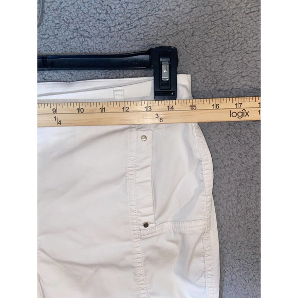 Chico's Petite Ankle Pants Skinny Petite 0 White Ankle Ruched Midi Adult Womens - Picture 4 of 11